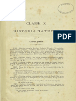 Classe X: Historia Natural