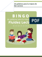 Bingo de Palabras para La Mejora de La Fluidez Lectora