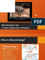 Biotechnology PP Genetic Engineering RD
