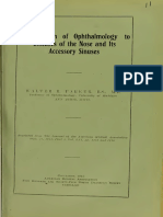 The Relationship of Opthalmology To Diseases of The Nose and Its Accessory Sinuses 1918