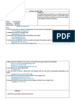 Subject Verb Agreement