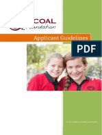 Applicant Guidelines: Qcoal Foundation Community Grant Program