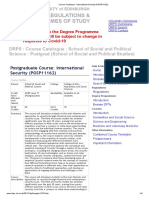 Course Catalogue - International Security (PGSP11162)