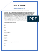 Full Length Legal Mock Test