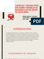 Efecto Del Ejercicio y Reposo Port-Intervencion Sobre Variables 2