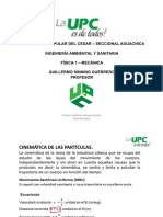 Universidad Popular Del Cesar - Seccional Aguachica Ingeniería Ambiental Y Sanitaria Física 1 - Mecánica Guillermo Sinning Guerrero Profesor