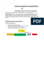 Importanta Ionilor Metalici in Organismele VII