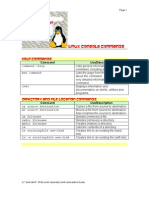 Linux Console Commands PDF