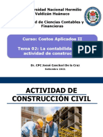 Costos Aplicados II: Contabilidad de la construcción civil