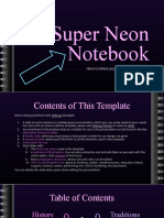 Super Neon Notebook Super Neon Notebook: Here Is Where Your Presentation Begins