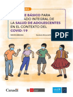 Paquete Básico Salud de Adolescentes COVID-19: para El Cuidado Integral de LA en El Contexto Del