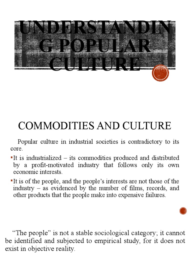 Understandin G Popular Culture PDF