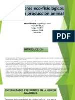 Factores Eco-Fisiológicos en La Producción Animal