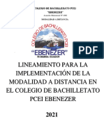 Lineamiento para La Implementación de La Modalidad A Distancia