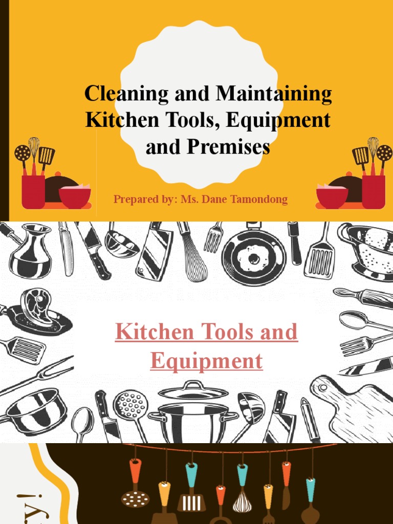 Cleaning and Maintaining Kitchen Tools, Equipment and Premises PDF