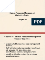 Chapter 10 Human Resources Management