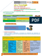 FICHA DE ACTIVIDAD N°12 SEMANA 3 C Y T 3° Graciela