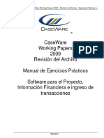 CaseWare Working Papers Revisión Del Archivo 2009 Manual de Ejercicios Prácticos