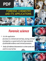 Forensic Chemistry and Its Applications