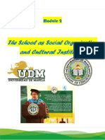The School As Social Organization and Cultural Institution