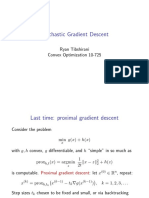 Stochastic Gradient Descent: Ryan Tibshirani Convex Optimization 10-725