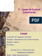 Loops & Control Constructs