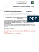 Trabajo en Casa Semana 7 DPCC La Democracia Como Forma de Vida