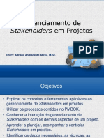 Gerenciamento de Projetos - Metodologia e Aplicacao - Stakeholders