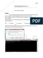 DOS Command Experiment