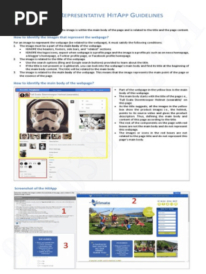 Image Representative HitApp Guidelines