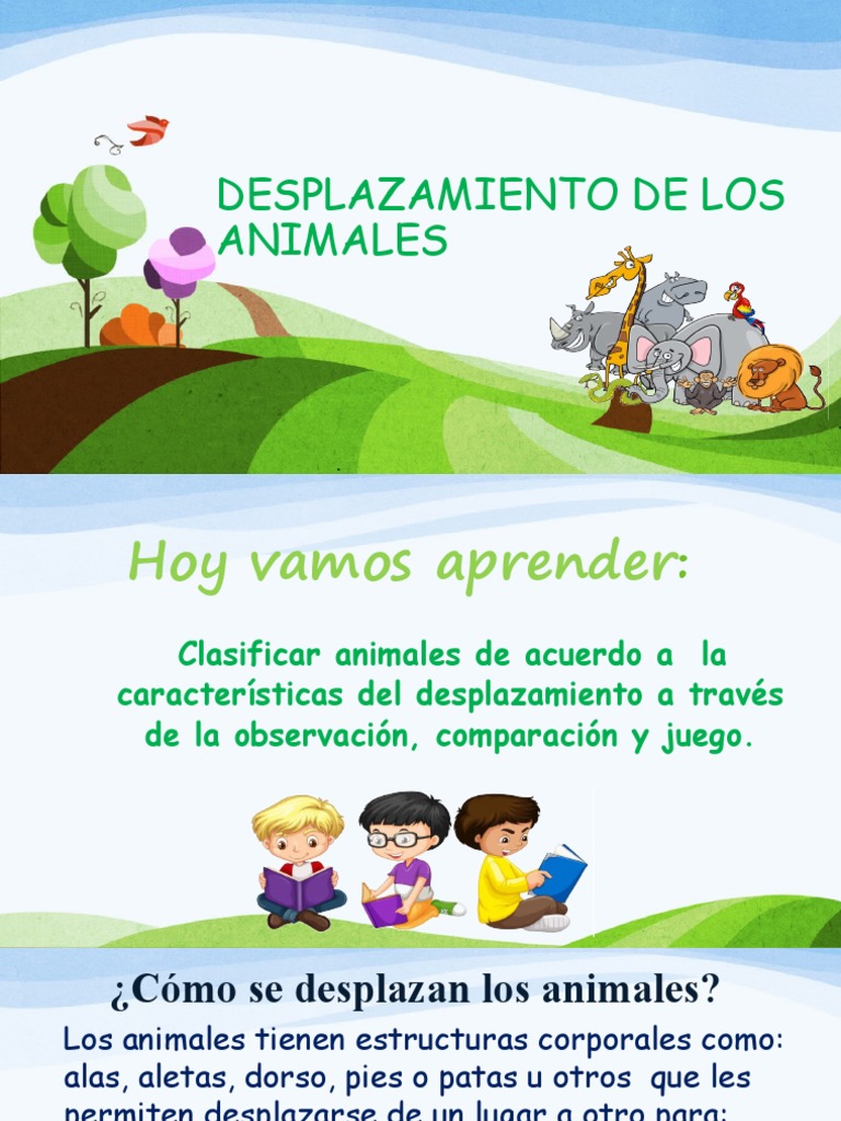 Clasificación de animales según su forma de desplazamiento | PDF