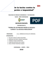 5 Teoria de Los Precios Según La Escuela Clásica y La Escuela Neoclásica