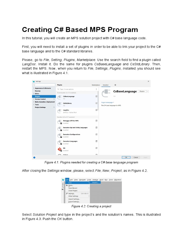 Creating C# Based Mps Program: Langdoc | PDF | C Sharp (Programming ...