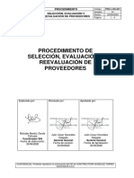 Prc-Log-001 Selección Evaluación y Reevaluación de Proveedores