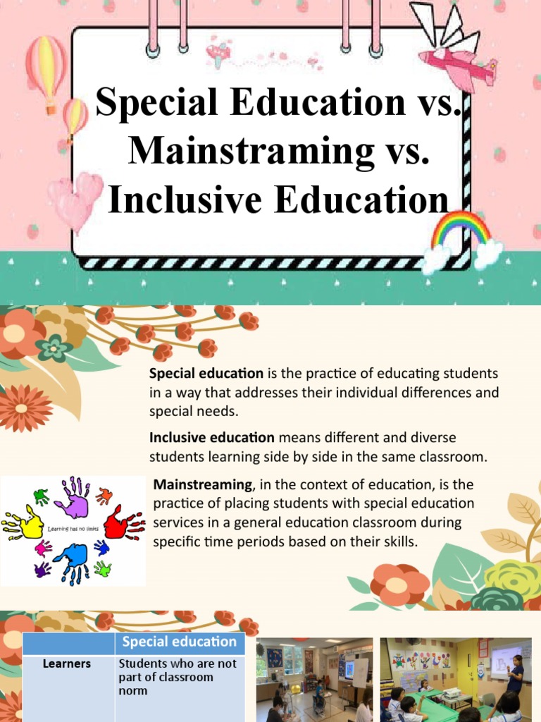 What is Mainstreaming in Special Education?