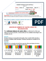 Adición de Números de Cuatro Cifras Sin Reagrupar