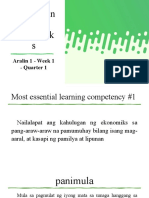 Q1 Aralin 1 Kahulugan at Kahalagahan NG Ekonomiks