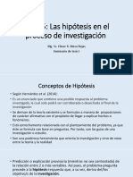 Hipótesis investigación