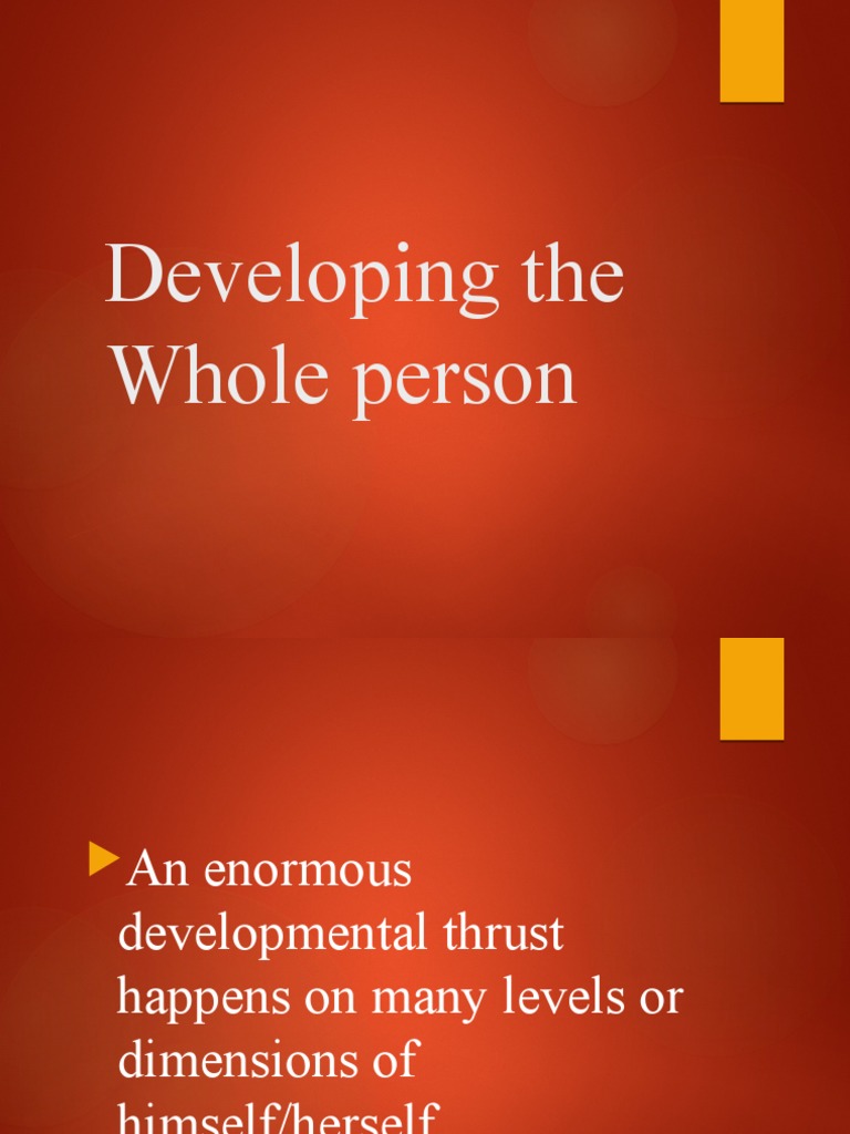 Whole Person Development Overview | PDF | Attitude (Psychology) | Emotions