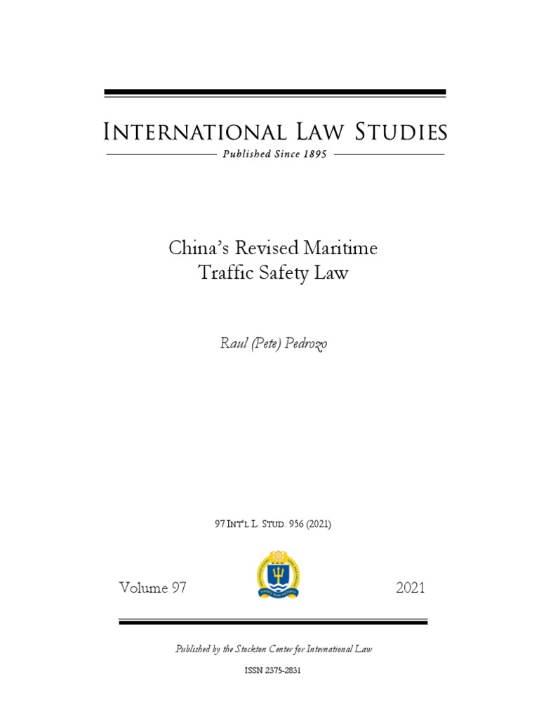China - S Revised Maritime Traffic Safety Law | PDF | Territorial ...