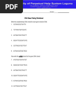 Base Pairing Worksheet c