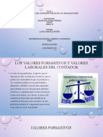 Presentación - Valores Formativos y Laborales Del Contador Publico