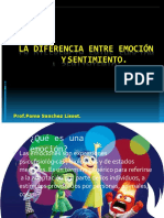 La Diferencia Entre Emoción Y Sentimiento.: Prof - Poma Sanchez Lisset