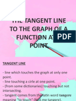 The Tangent Line To The Graph of A Function at A Point by Genesyl Romero