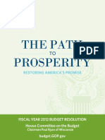 Path To Prosperity FY2012 Budget Porposal