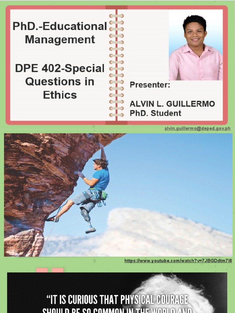 DPE 402-Special Question in Ethics-Ethical Dilemmas | PDF | Capital ...