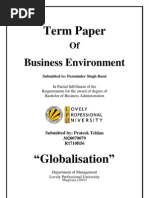 Download Globalization term paper by SP_singh SN52680618 doc pdf