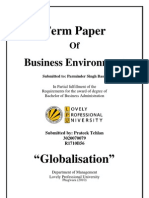 Globalization Term Paper