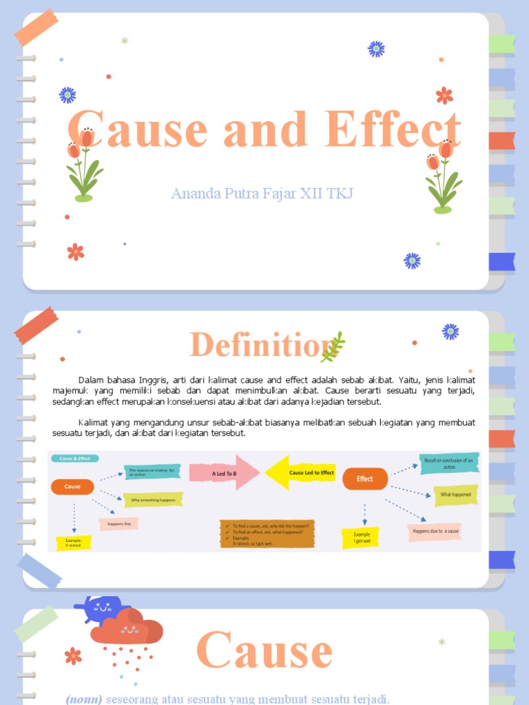 Definisi dan Contoh Cause and Effect | PDF