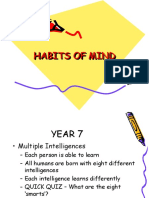 Habits of Mind Presentation To Students